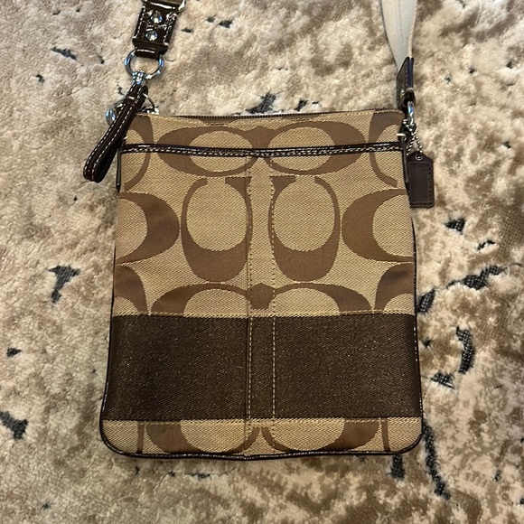 Brown Signature Coach Crossbody - Picture 1 of 10